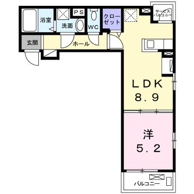 ルラック　Ａ 302【管理NO：1-026553801-03020】 ★家具家電は申し込み後に搬入します 2026年08月中旬入居可能の物件画像