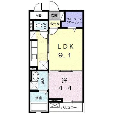 シエル・ブルー　Ａ 205【管理NO：1-019911301-02050】 ★家具家電は申し込み後に搬入します 2026年08月下旬入居可能の物件画像