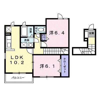 ヴァーミリオン　コスゲ 201【管理NO：1-016562001-02010】 ★家具家電は申し込み後に搬入します★の物件画像