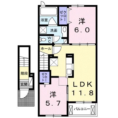 プティット　フルール　Ⅰ 205【管理NO：1-021613001-02040】 ★家具家電は申し込み後に搬入します 2026年08月下旬入居可能の物件画像