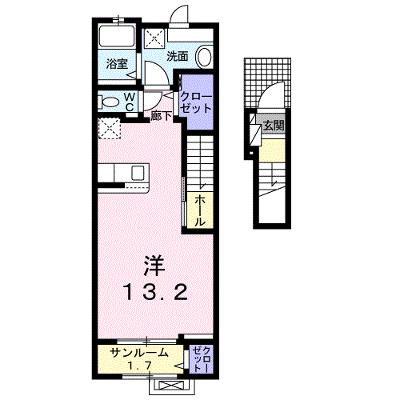 フルール　ドゥ　ペッシュ 203【管理NO：1-025168201-02030】 ★家具家電は申し込み後に搬入します 2026年07月中旬入居可能の物件画像