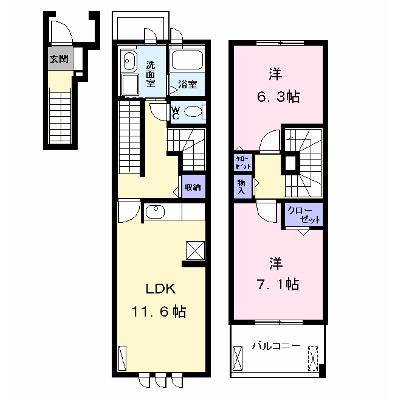 セント　グレイス 205【管理NO：1-015750501-02040】 ★家具家電は申し込み後に搬入します 2026年08月中旬入居可能の物件画像