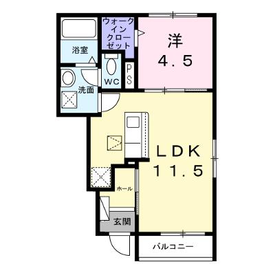 ヒカルサ江南宮後 106【管理NO：1-028665301-01050】 ★家具家電は申し込み後に搬入します★ ★2026年10月上旬入居可能★の物件画像