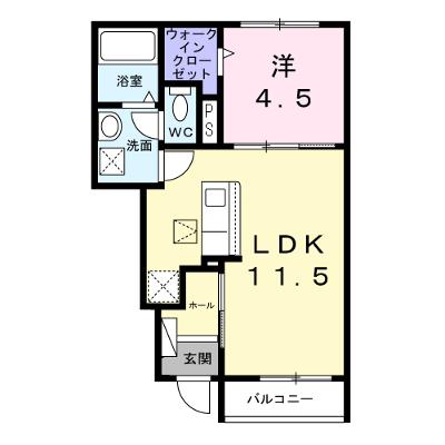 ヒカルサ江南宮後 105【管理NO：1-028665301-01040】 ★家具家電は申し込み後に搬入します★ ★2026年10月上旬入居可能★の物件画像