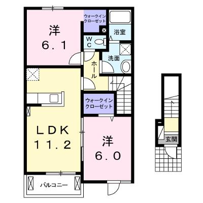 サン・プラシードⅡ 202【管理NO：1-019159201-02020】 ★家具家電は申し込み後に搬入します★の物件画像