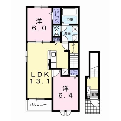 ラルーチェ川島 201【管理NO：1-026744101-02010】 ★家具家電は申し込み後に搬入します 2026年08月中旬入居可能の物件画像