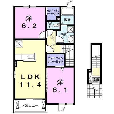 コッティ楠Ⅰ 201【管理NO：1-019182701-02010】 ★家具家電は申し込み後に搬入します★ ★2026年08月中旬入居可能★の物件画像