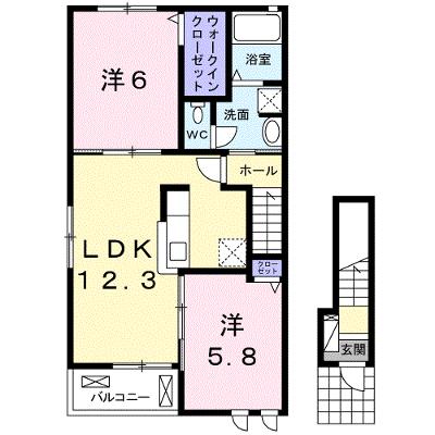 サンシャイン 201【管理NO：1-022872501-02010】 ★家具家電は申し込み後に搬入しますの物件画像