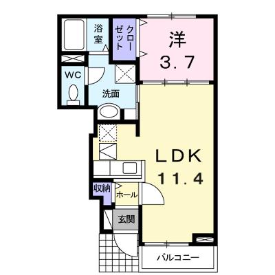 アレグリアⅠ棟 103【管理NO：1-016138601-01030】 ★家具家電は申し込み後に搬入します★ ★2026年09月下旬入居可能★の物件画像