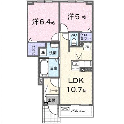ブリーゼ　メゾンⅡ 104【管理NO：1-028576201-01040】 ★家具家電は申し込み後に搬入します★ ★2026年11月下旬入居可能★の物件画像