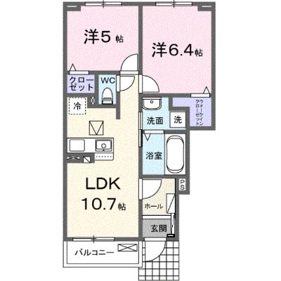 ブリーゼ　メゾンⅡ 102【管理NO：1-028576201-01020】 ★家具家電は申し込み後に搬入します★ ★2026年11月下旬入居可能★の物件画像