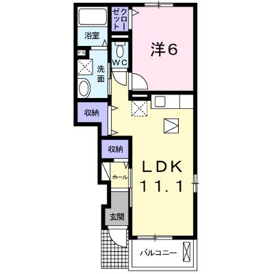 キートスⅡ 104【管理NO：1-018018102-01040】 ★家具家電は申し込み後に搬入します 2026年07月下旬入居可能の物件画像