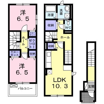 リヴェール　コートⅡ 208【管理NO：1-018115902-02080】 ★家具家電は申し込み後に搬入します★ ★2026年08月中旬入居可能★の物件画像