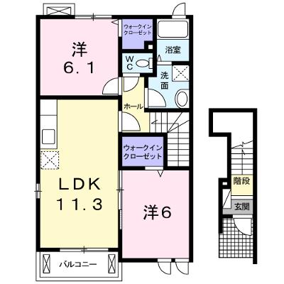 プロムナード　Ａ 201【管理NO：1-016200901-02010】 ★家具家電は申し込み後に搬入します 2026年07月中旬入居可能の物件画像