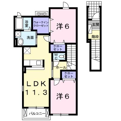シェ　モア　Ⅰ 207【管理NO：1-016228901-02060】 ★家具家電は申し込み後に搬入します 2026年08月下旬入居可能の物件画像