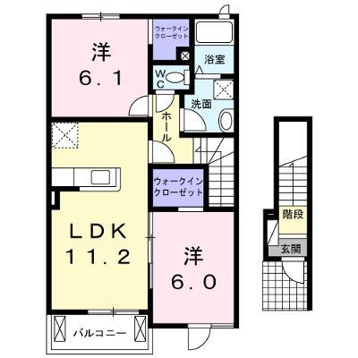 ホワイトローズＡ 202【管理NO：1-020728501-02020】 ★家具家電は申し込み後に搬入します★の物件画像