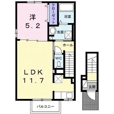 ル・グラン高松Ⅰ 201【管理NO：1-026834701-02010】 ★家具家電は申し込み後に搬入します 2026年08月中旬入居可能の物件画像