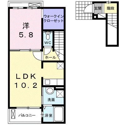 カーサ・プリート 202【管理NO：1-018281801-02020】 ★家具家電は申し込み後に搬入します 2026年10月上旬入居可能の物件画像