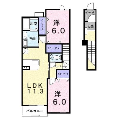 カーゼ・コナフェットＢ 203【管理NO：1-013937702-02030】 ★家具家電は申し込み後に搬入します★ ★2026年08月下旬入居可能★の物件画像