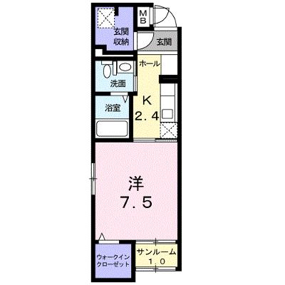 サンリット　Ⅱ 103【管理NO：1-020731701-01030】 ★家具家電は申し込み後に搬入します★ ★2026年08月中旬入居可能★の物件画像