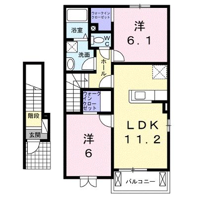 スザンヌ　ラングランＥ 204【管理NO：1-018404504-02040】 ★家具家電は申し込み後に搬入します★の物件画像