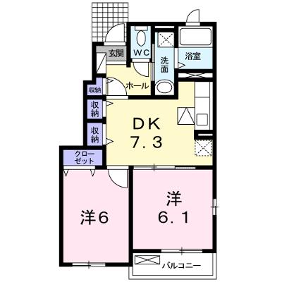 エヴァーグリーン 101【管理NO：1-018124601-01010】 ★家具家電は申し込み後に搬入しますの物件画像