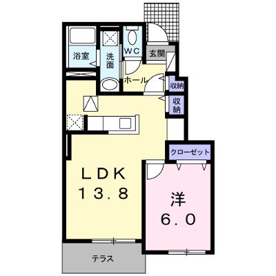 メゾンＫ 105【管理NO：1-019718801-01040】 ★家具家電は申し込み後に搬入します★ ★2026年08月中旬入居可能★の物件画像