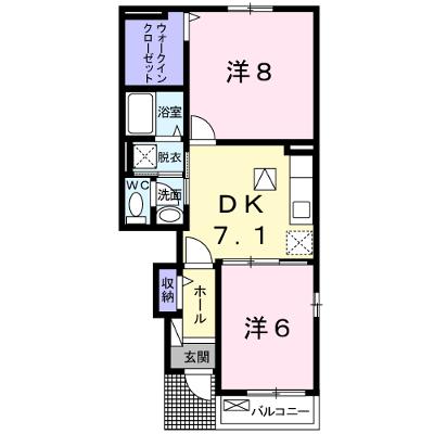 エステートグレース堀川Ｂ 102【管理NO：1-018517902-01020】 ★家具家電は申し込み後に搬入します★の物件画像