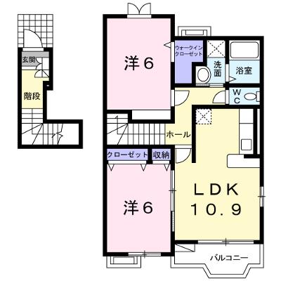 カーサ・プラシードＢ 201【管理NO：1-013795502-02010】 ★家具家電は申し込み後に搬入します★ ★2026年08月下旬入居可能★の物件画像