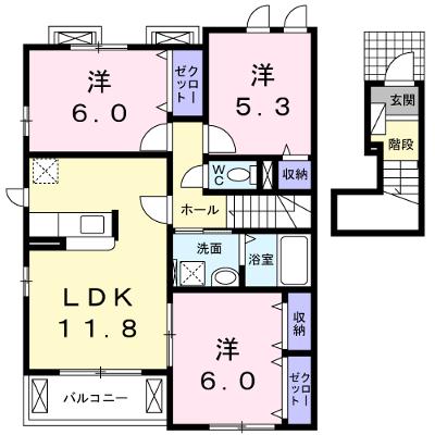 フローラ　テラスＫ 202【管理NO：1-023748601-02020】 ★家具家電は申し込み後に搬入します 2026年07月下旬入居可能の物件画像