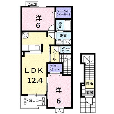 スパダⅡ 202【管理NO：1-015035702-02020】 ★家具家電は申し込み後に搬入します 2026年07月中旬入居可能の物件画像