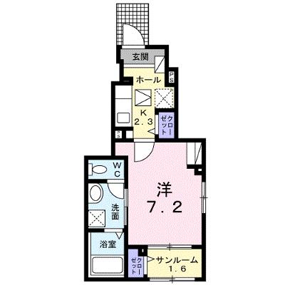 ベル　アルカン　シエル 101【管理NO：1-027061801-01010】 ★家具家電は申し込み後に搬入します★の物件画像