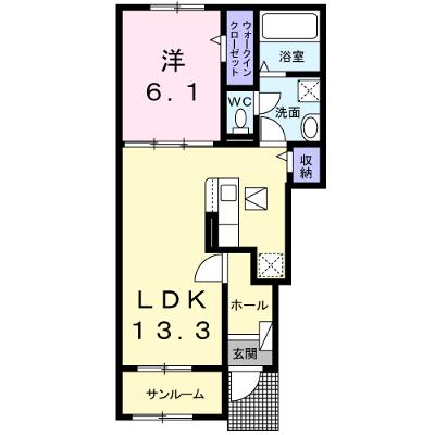 ベルフルール・ドレⅡ 102【管理NO：1-026791902-01020】 ★家具家電は申し込み後に搬入します 2026年08月下旬入居可能の物件画像