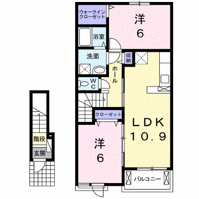 メゾン・ド・アイ　Ｂ 203【管理NO：1-021468202-02030】 ★家具家電は申し込み後に搬入します★の物件画像