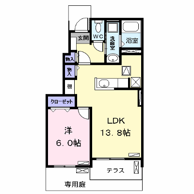 アマ・デトワール 102【管理NO：1-021606401-01020】 ★家具家電は申し込み後に搬入します★の物件画像