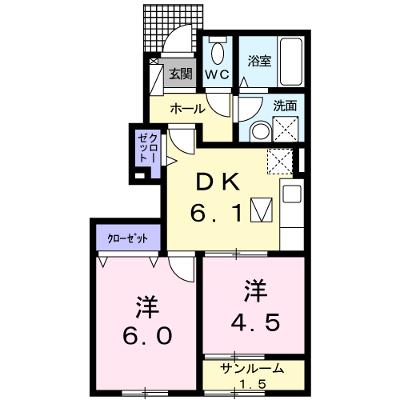 メゾン・ド・シャンブル 102【管理NO：1-021249801-01020】 ★家具家電は申し込み後に搬入します 2026年08月下旬入居可能の物件画像