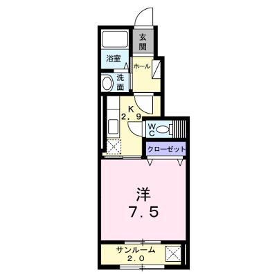 ルクレール 103【管理NO：1-018328501-01030】 ★家具家電は申し込み後に搬入します★の物件画像