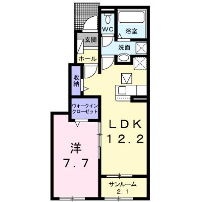 ハーモニー　ツー 102【管理NO：1-026977601-01020】 ★家具家電は申し込み後に搬入します 2026年08月中旬入居可能の物件画像