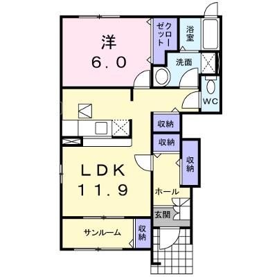 デイジーＡ 101【管理NO：1-014575501-01010】 ★家具家電は申し込み後に搬入します 2026年08月中旬入居可能の物件画像