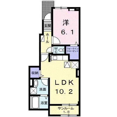 カルムＢ 102【管理NO：1-026838002-01020】 ★家具家電は申し込み後に搬入します 2026年08月中旬入居可能の物件画像