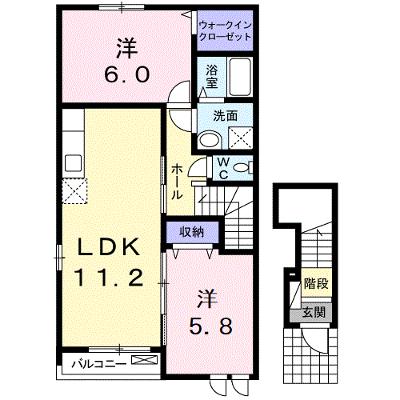 プレジールⅢ 201【管理NO：1-016434603-02010】 ★家具家電は申し込み後に搬入します 2026年08月中旬入居可能の物件画像