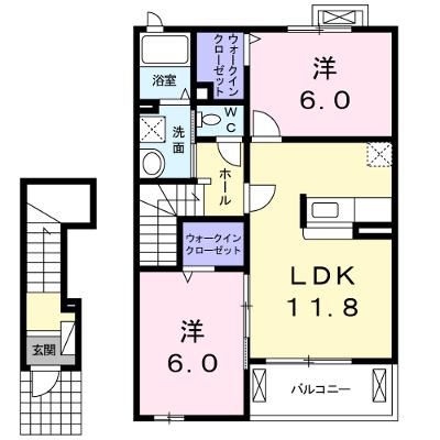 エアリー・ハウスⅠ 202【管理NO：1-014667801-02020】 ★家具家電は申し込み後に搬入します★の物件画像