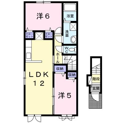 ひまわり 201【管理NO：1-019746401-02010】 ★家具家電は申し込み後に搬入します★ ★2026年11月中旬入居可能★の物件画像