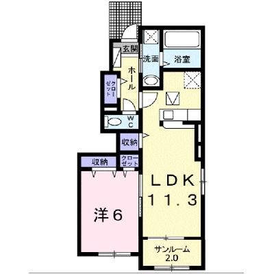 フィオーレガーデンⅠ 101【管理NO：1-023913801-01010】 ★家具家電は申し込み後に搬入します★ ★2026年08月上旬入居可能★の物件画像