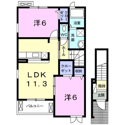 グリチーネ　フィオーレ 201【管理NO：1-016026601-02010】 ★家具家電は申し込み後に搬入します★ ★2026年12月上旬入居可能★の物件画像