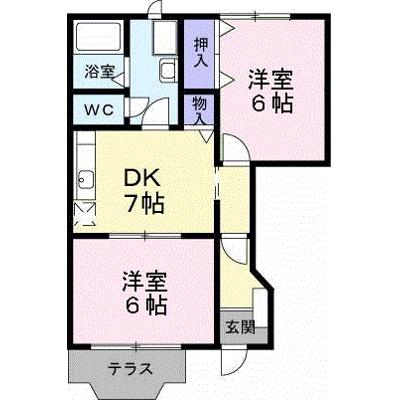 シャン・ド・ボムＢ 101【管理NO：1-007493702-01010】 ★家具家電は申し込み後に搬入します★ ★2026年08月下旬入居可能★の物件画像