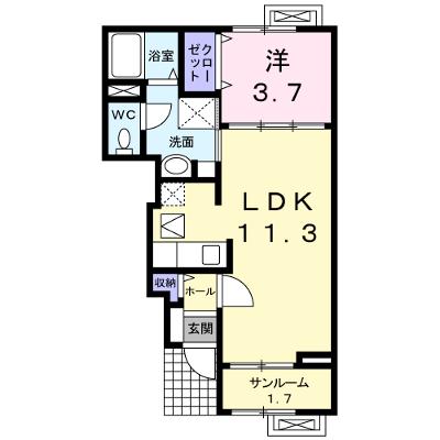 ヒルサイド 102【管理NO：1-015712801-01020】 ★家具家電は申し込み後に搬入します 2026年08月中旬入居可能の物件画像