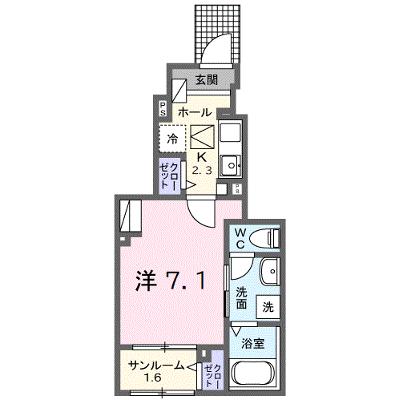 プラン　デ　エピ 102【管理NO：1-026805001-01020】 ★家具家電は申し込み後に搬入します 2026年08月上旬入居可能の物件画像