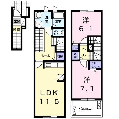グラシオッソＡ 204【管理NO：1-016367801-02040】 ★家具家電は申し込み後に搬入します 2026年08月上旬入居可能の物件画像