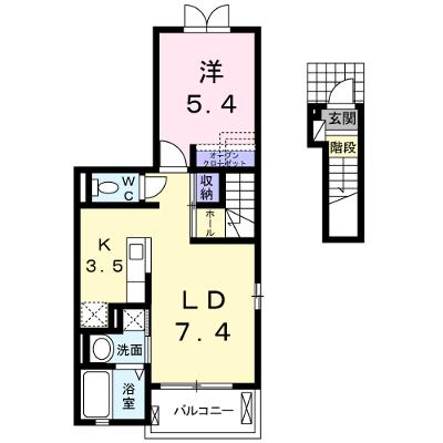 ブローテ　ハウス 201【管理NO：1-022746001-02010】 ★家具家電は申し込み後に搬入します 2026年08月中旬入居可能の物件画像
